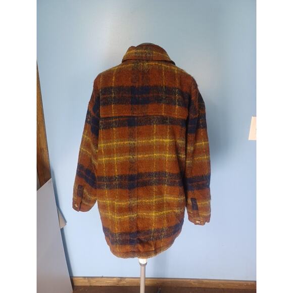 Universal Thread Jacket Women Retro Plaid Striped Size Large Funky Button Up - Picture 2 of 10